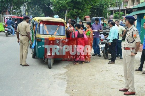Tight traffic management begins in Tripura 